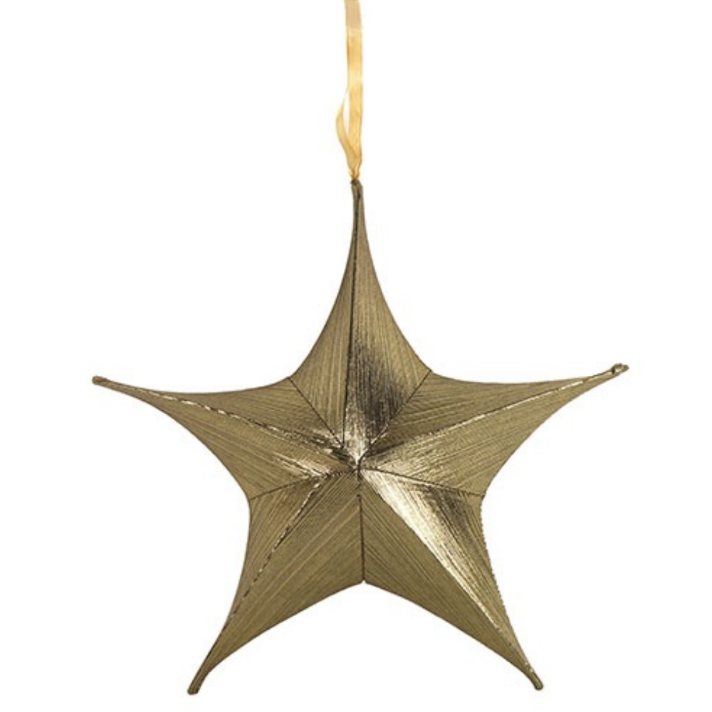 Kerstster glanzend goud 180 cm | Eventbuddies