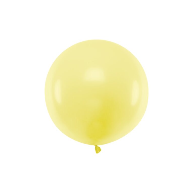 Ballon 1m pastel geel | Eventbuddies