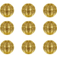 Discoballen set goud