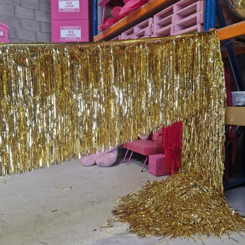 Mini slinger glitter goud 10 meter | Eventbuddies
