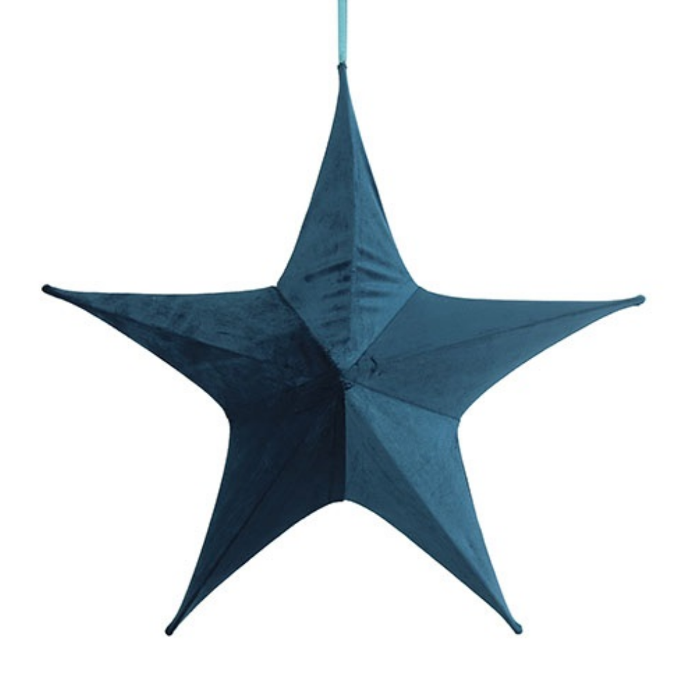 Kerstster petrol blauw 110 cm | Eventbuddies