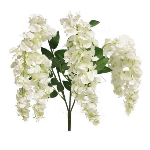 Kunstbloem Wisteria white set 6 sts. | Eventbuddies