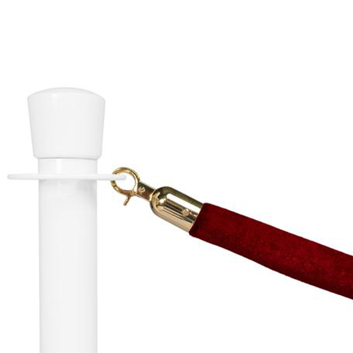 Koord afzetpaal goud bordeaux rood | Eventbuddies