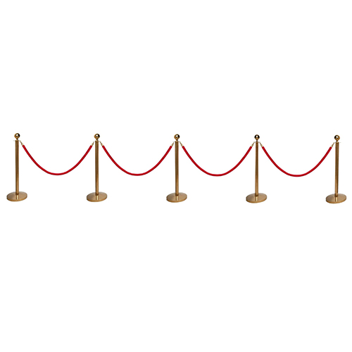 Set 5x Afzetpaaltjes Goud met 4x koord | Eventbuddies