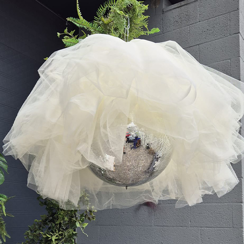 Discobol met tule wit | Eventbuddies
