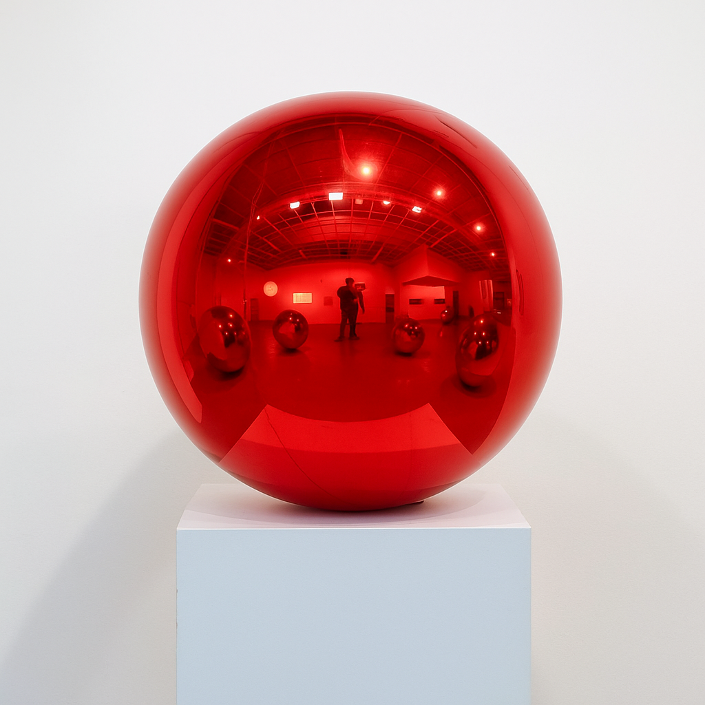 Mega kerstbal rood