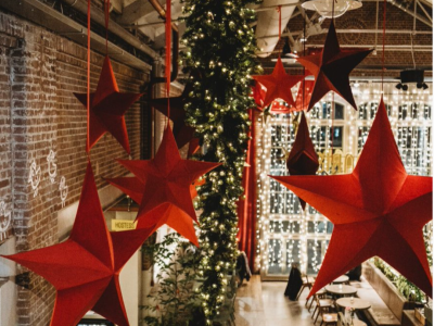 Kerstster Fluweel Rood 150 cm | Eventbuddies